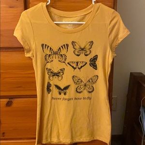 Yellow Butterfly T-Shirt